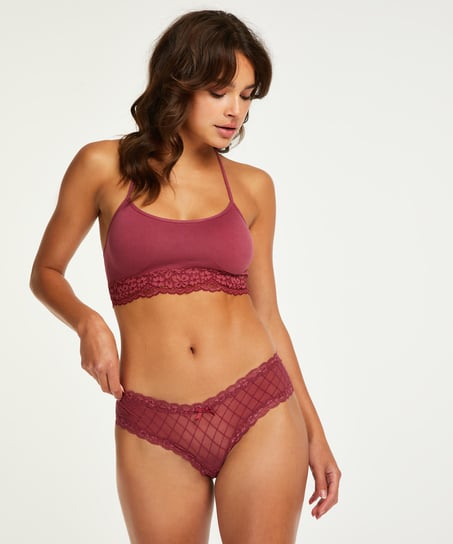 Brazyliany V-shape Mesh, Czerwony