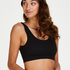 Seamless bralette, Czarny