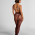 Rajstopy Allover Lace, Fioletowy
