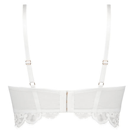 Zoe Padded Longline Underwired Bra, Biały