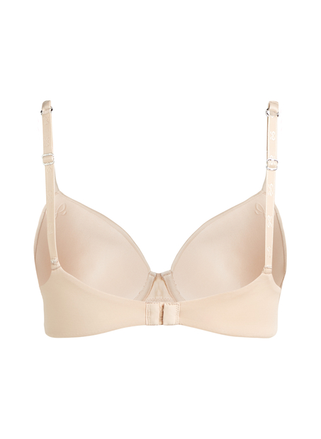 Biustonosz usztywniany z fiszbinami Super Soft, Beżowy