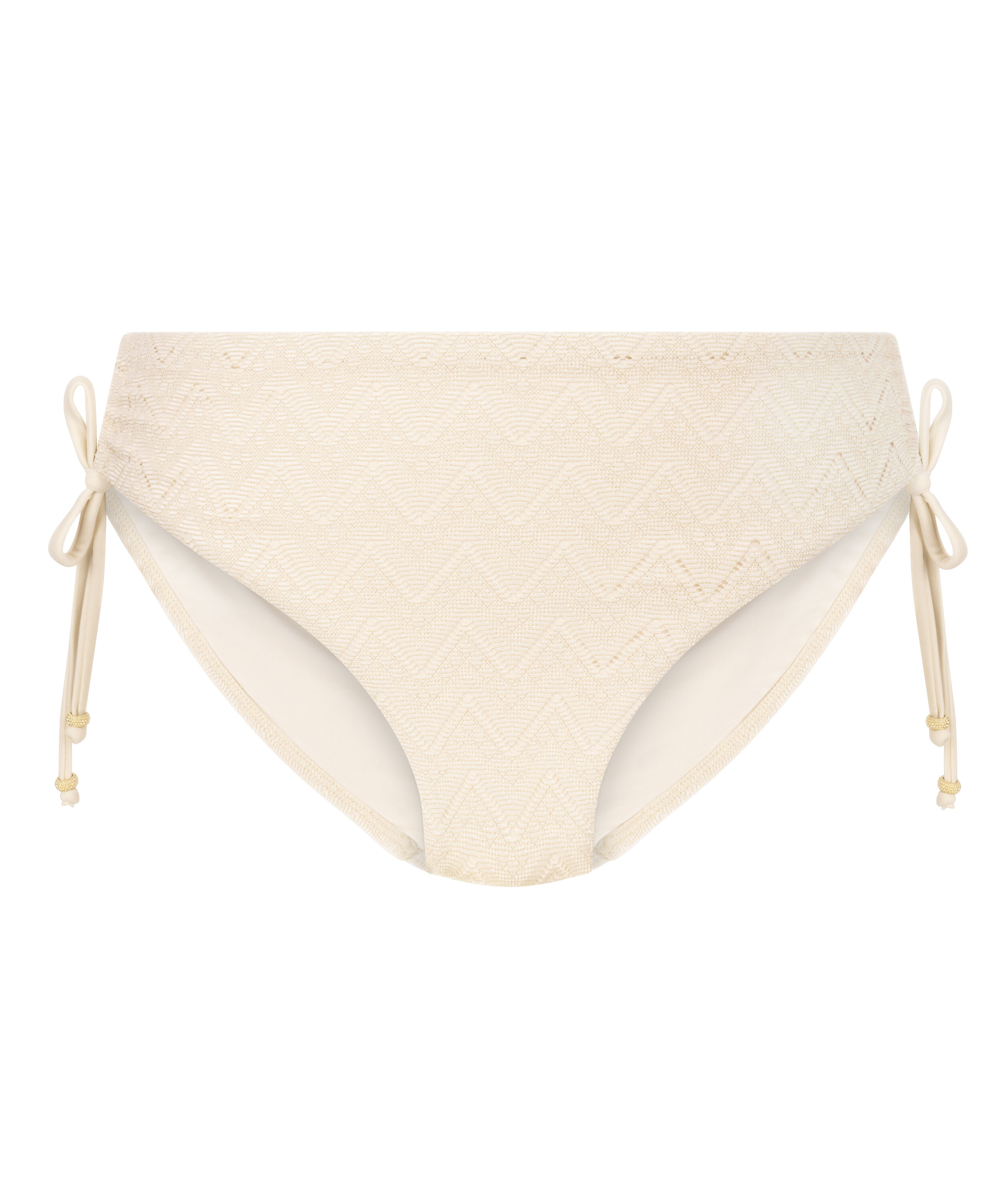 Szydełkowy d&oacute;ł od bikini Crochet, Biały