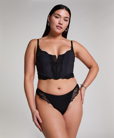 Biustonosz bralette Bronte, Czarny