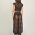 Top Allover Lace Legacy, Czarny