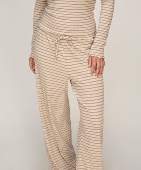 Pant Stripe, Beżowy