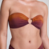 Góra od bikini bandeau Janiero, Fioletowy