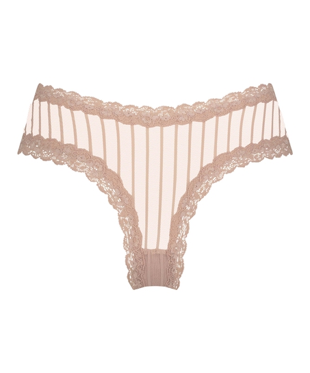 Brazyliany V-shape Mesh, Beżowy