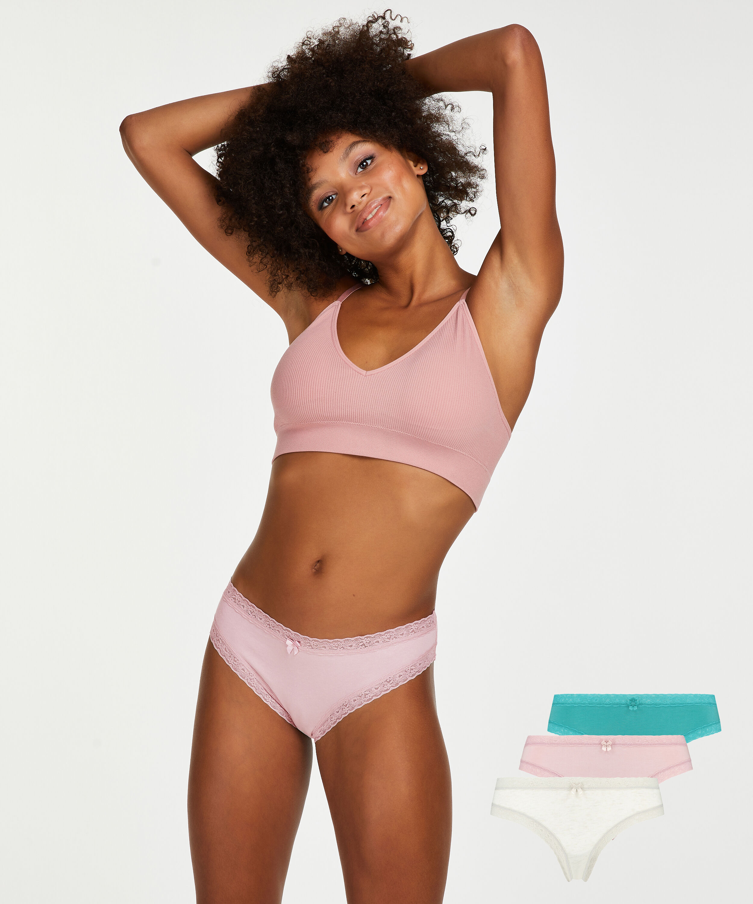 Serenity 3-pack Brazilians, Niebieski