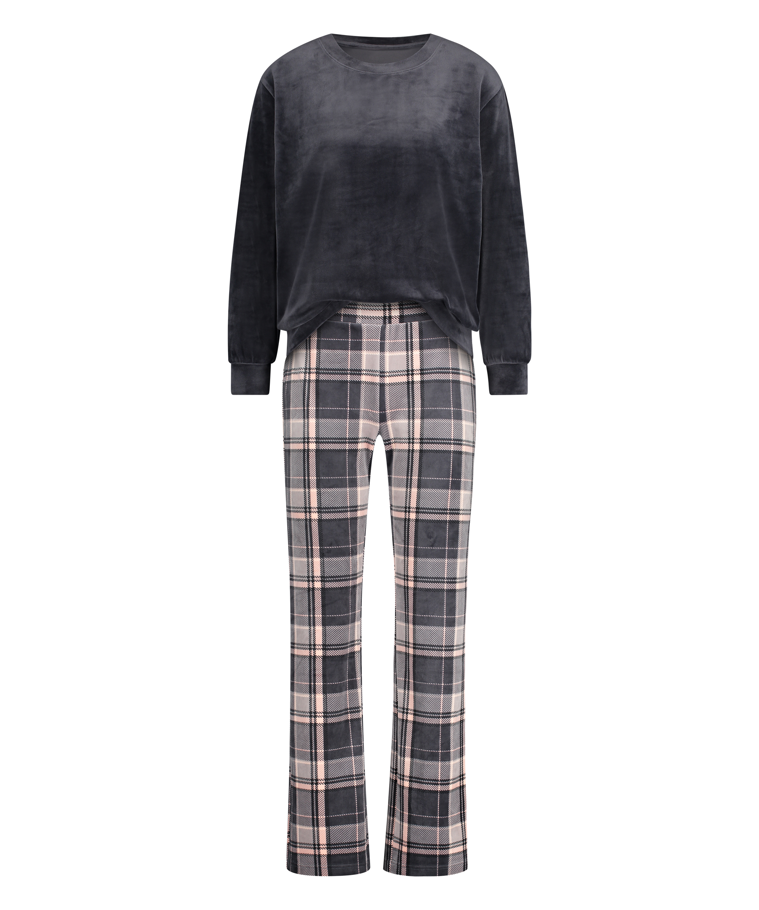 Aksamitna piżama, Szary, main