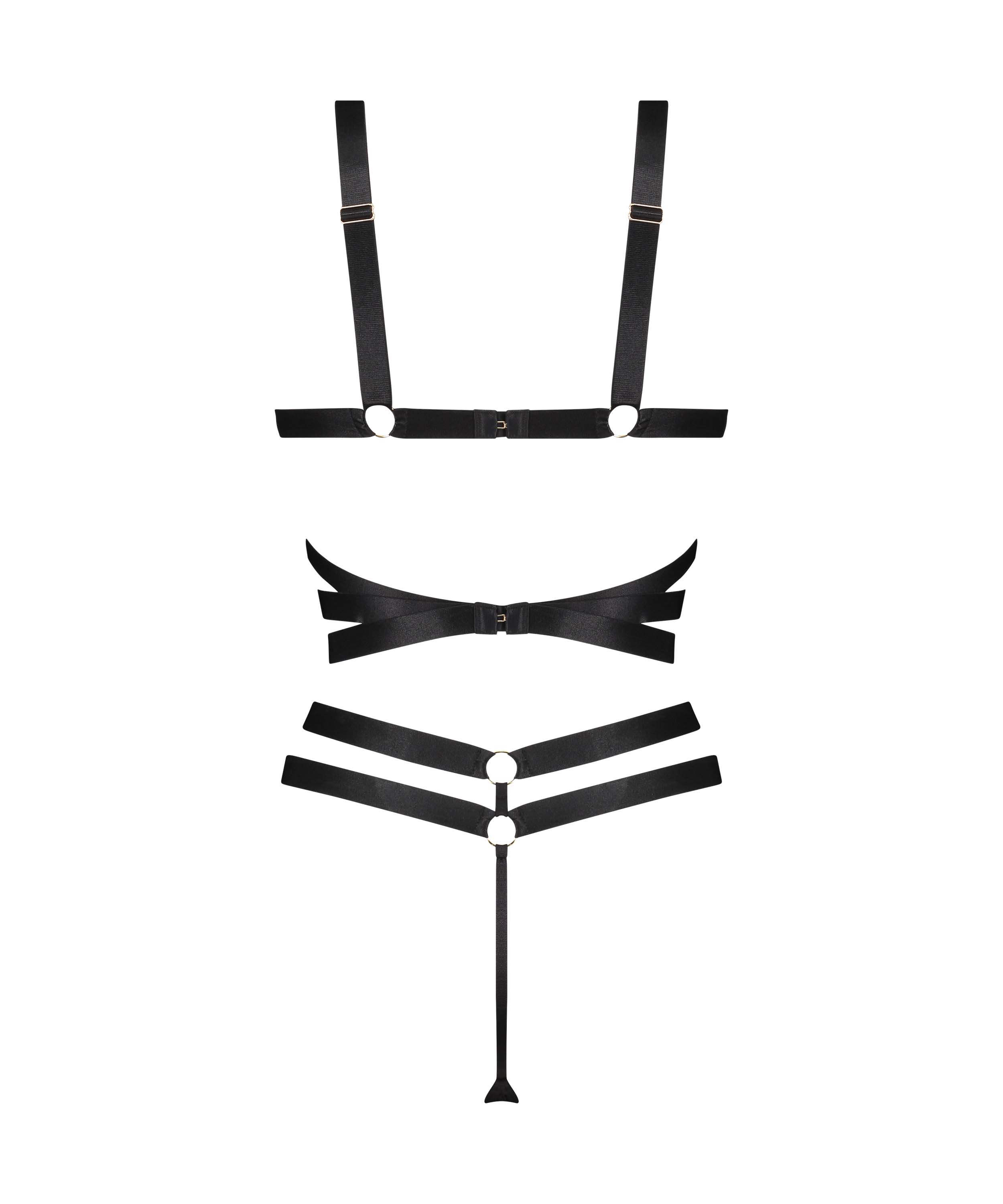 Body z odsłoniętym kroczem Private Jesse, Czarny, main