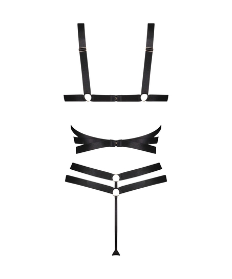 Body z odsłoniętym kroczem Private Jesse, Czarny