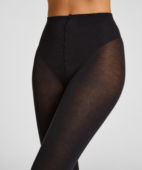 Tight Light Knit Cashmere Blend, Czarny