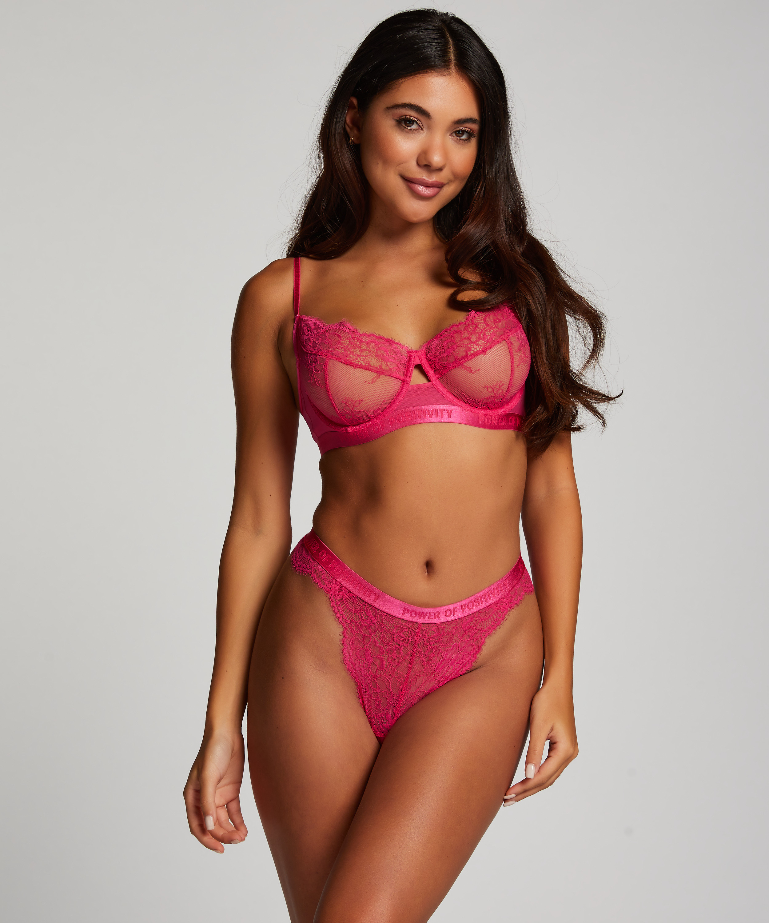 Biustonosz nieusztywniany z fiszbinami Honey, R&oacute;żowy, main