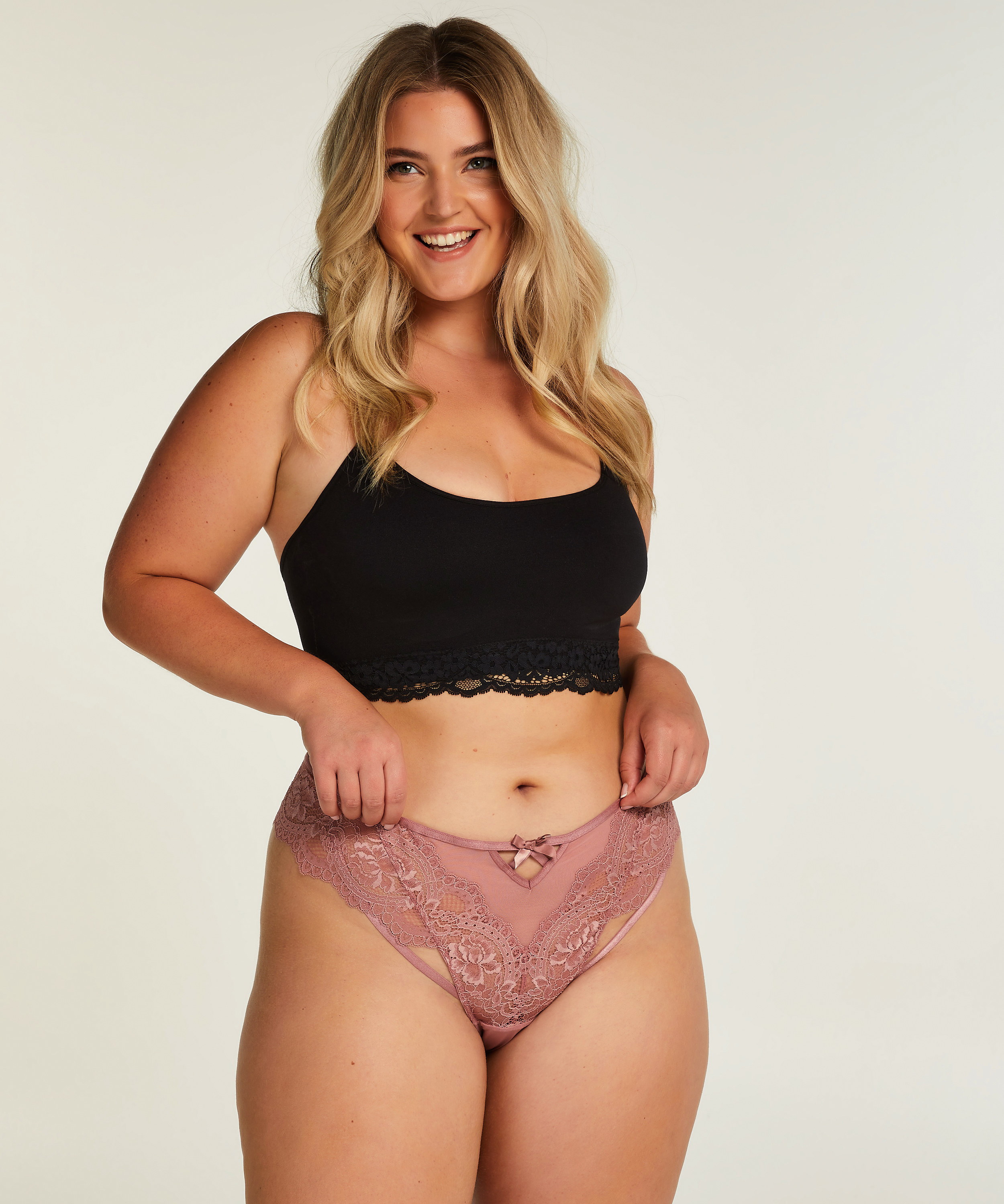 Stringi Curvy Rosangel, R&oacute;żowy, main