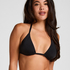 Triangle Bikini Top Luxe, Czarny