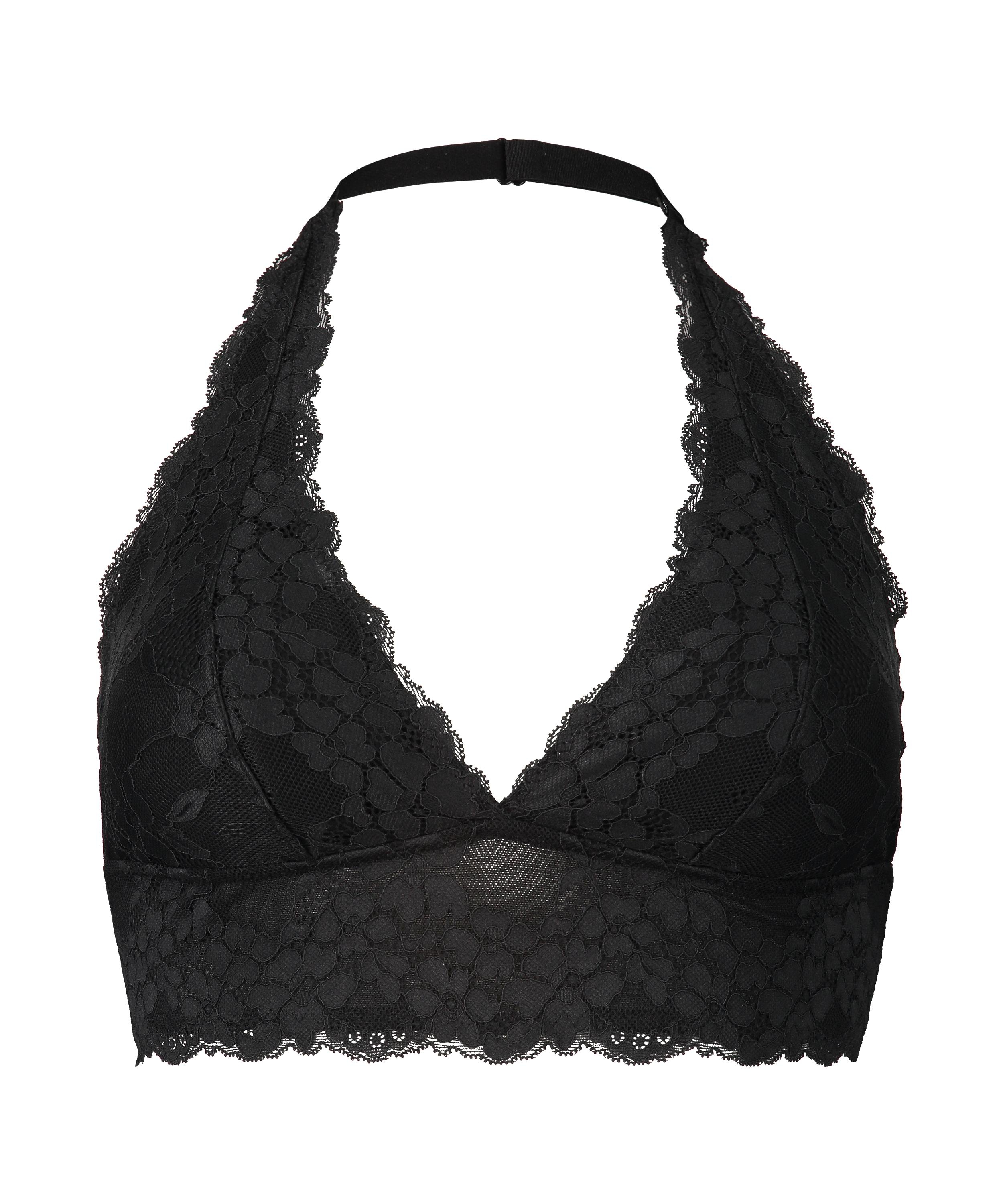 Usztywniona braletka halter Rosalyn, Czarny, main