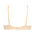Satynowy nieusztywniony biustonosz z fiszbinami, Beżowy