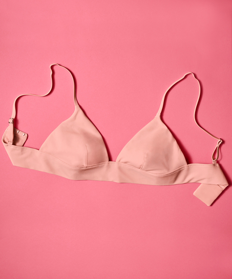 Tr&oacute;jkąt Bralette Smooth, R&oacute;żowy