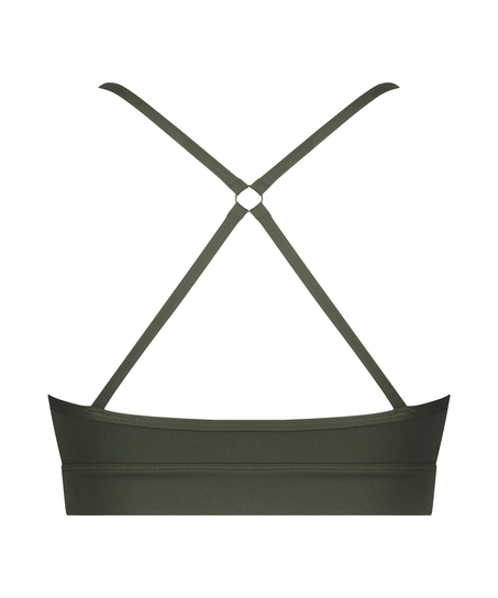 Sportowy biustonosz HKMX The Nadi - poziom 1, Zielony