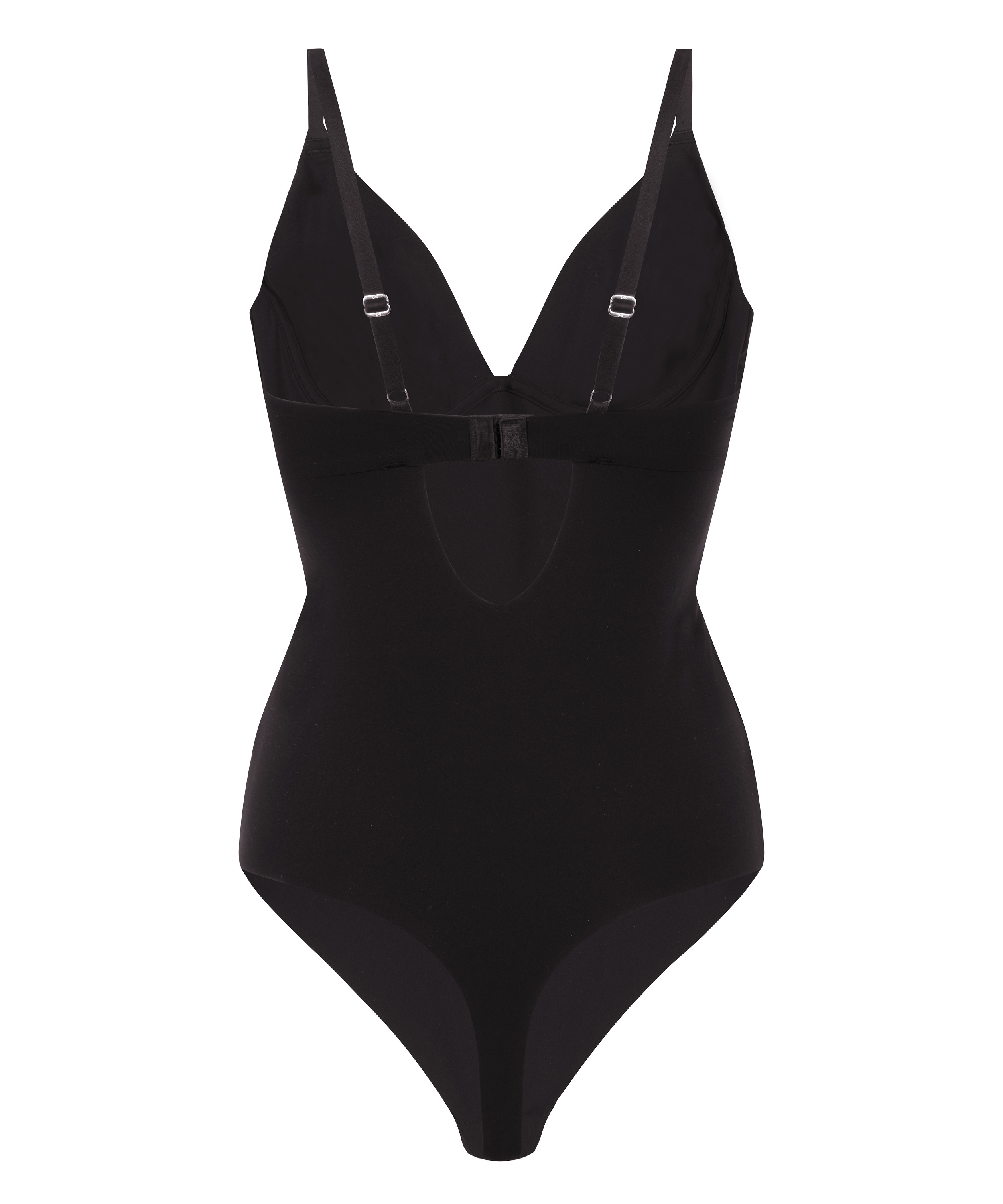 Nieusztywniane Body Smooth, Czarny, main