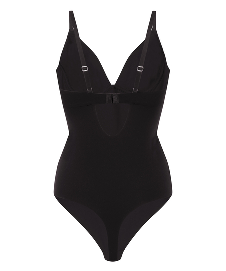 Nieusztywniane Body Smooth, Czarny