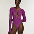 Koronkowe body Nyakim, Fioletowy