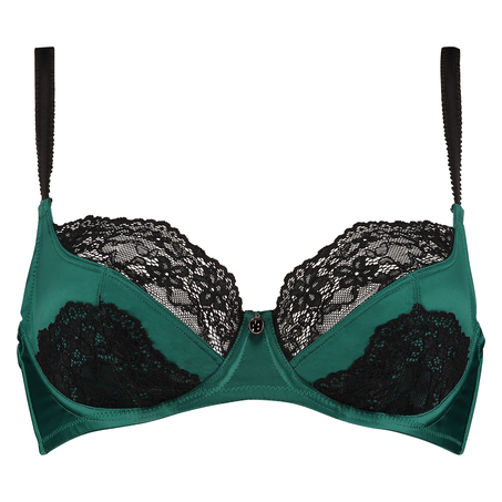 Non-padded underwired bra Loulou, Zielony