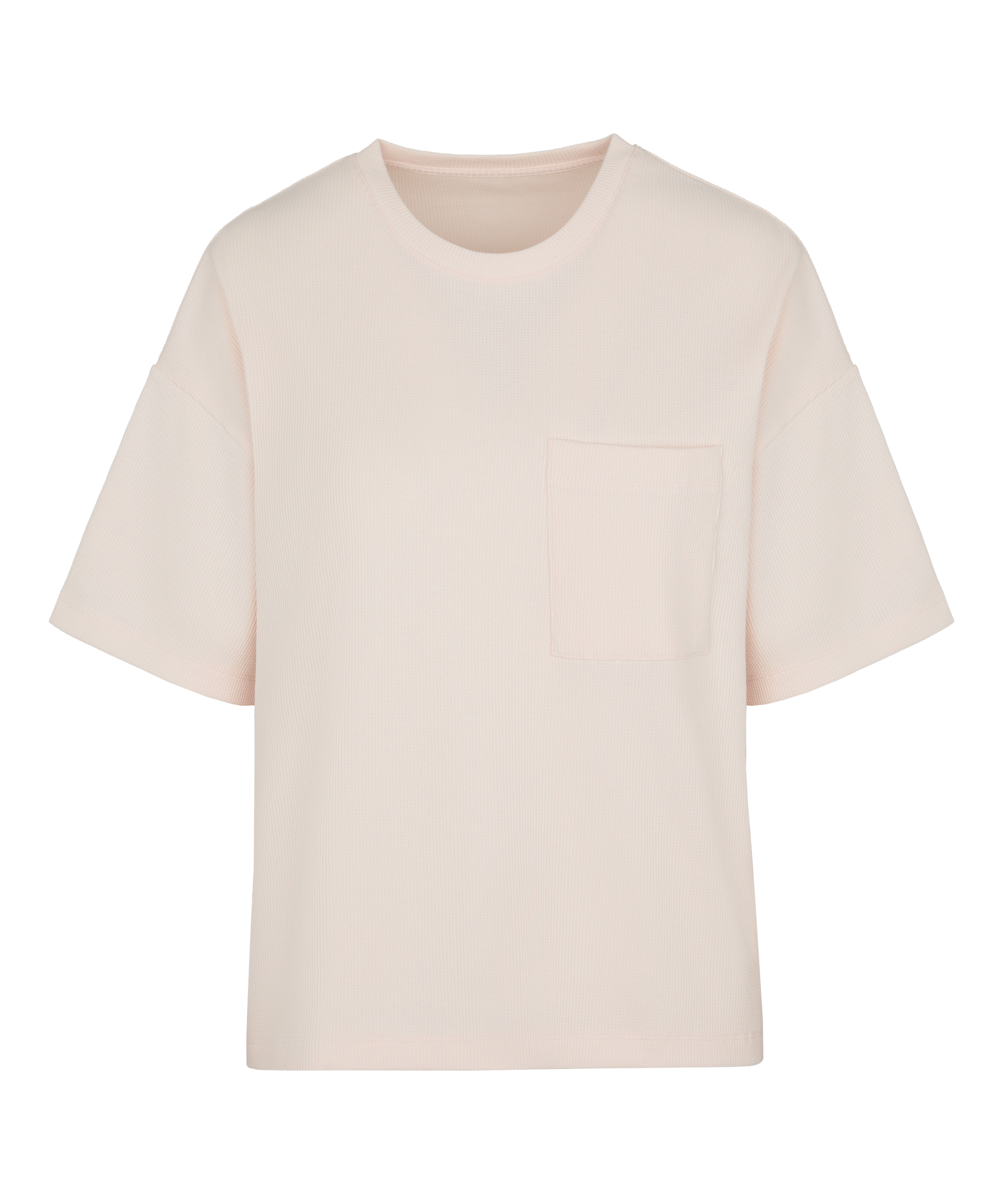 Pyjama Top Waffle, R&oacute;żowy, main