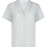 Tkana bluza w paski, Zielony