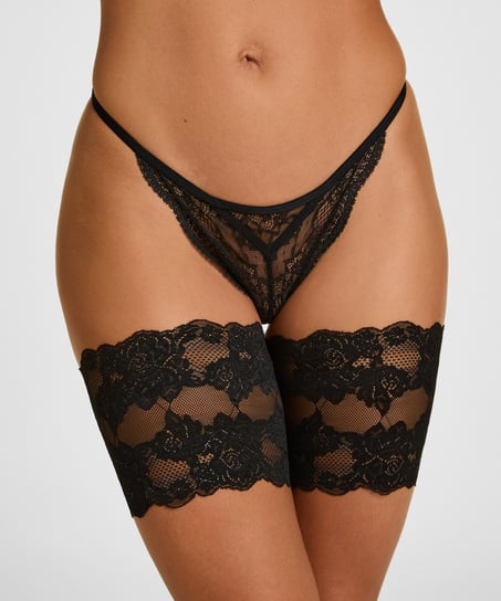 Koronkowe Opaski Anty‑Otarcia, Czarny