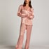 Spodnie z satyny, R&oacute;żowy