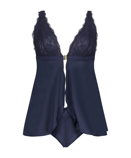 Babydoll Satin Mariah, Niebieski