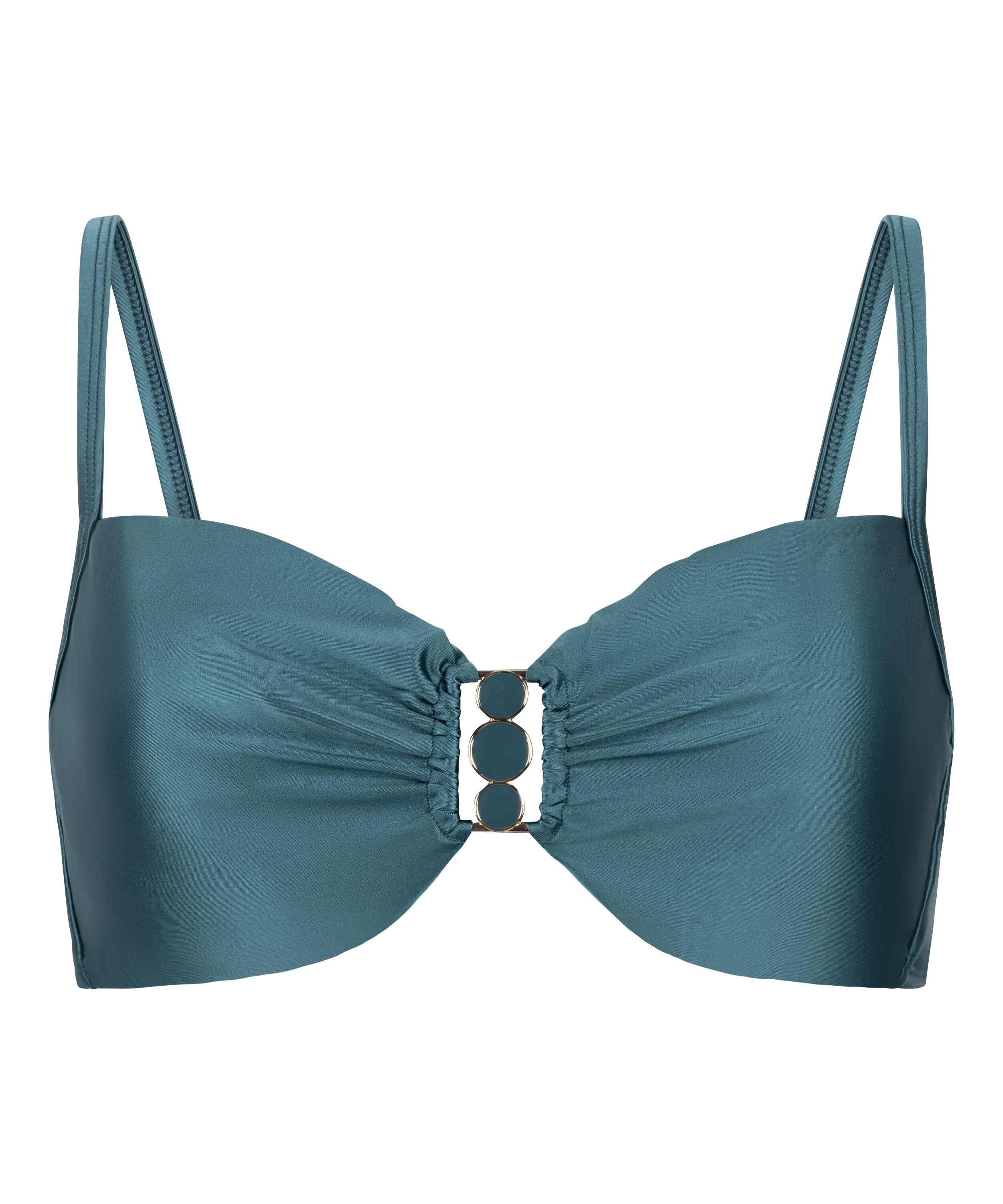 Niestaniolowany Biustonosz Bikini z Fiszbinami Dominica, Zielony