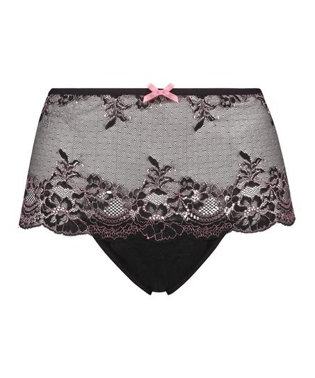 Stringi bokserki Curvy Doriane, Czarny