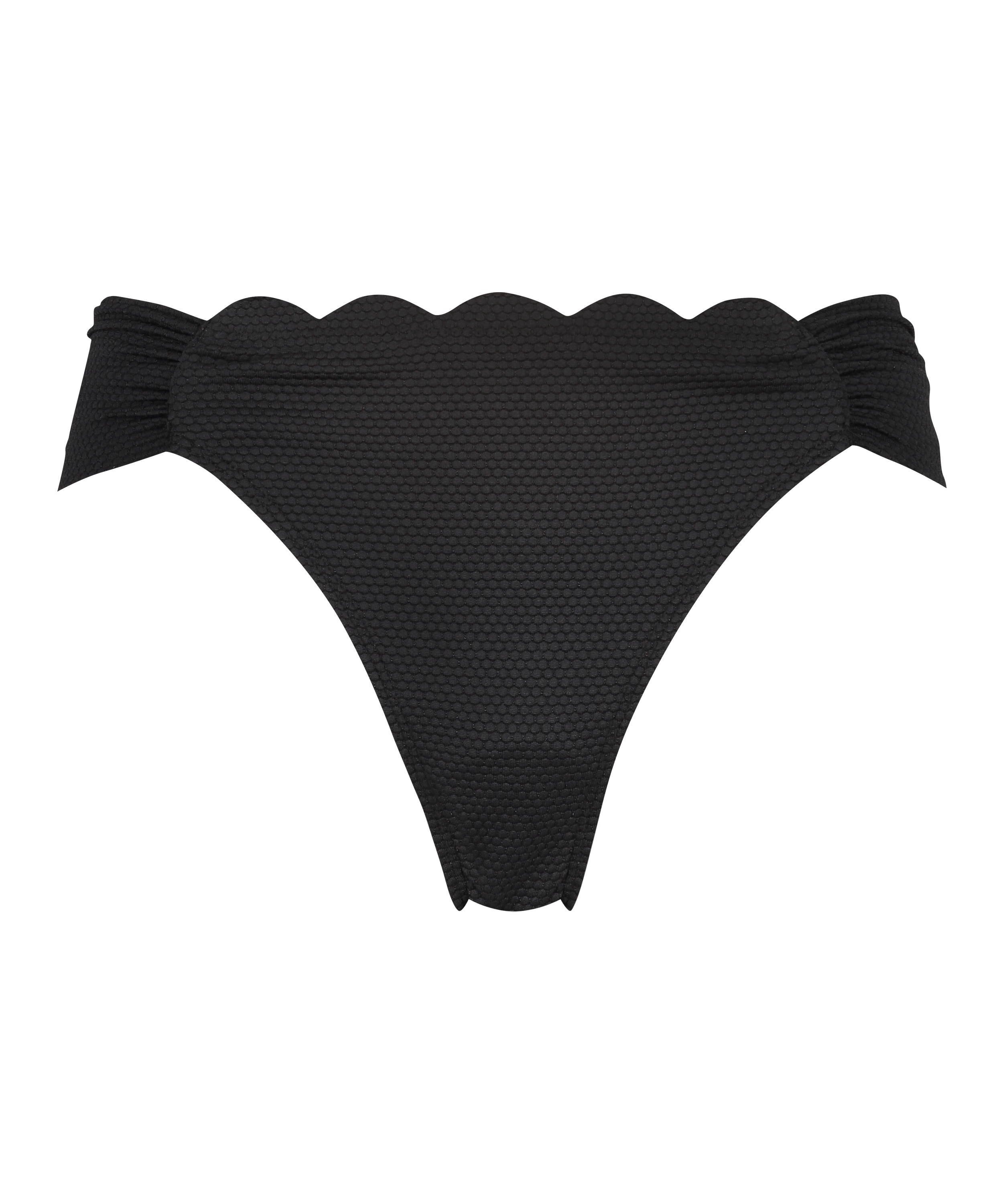 Figi bikini Scallop, Czarny, main