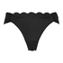 Figi bikini Scallop, Czarny