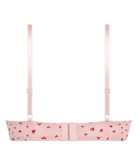 Biustonosz usztywniany z fiszbinami Plunge, R&oacute;żowy