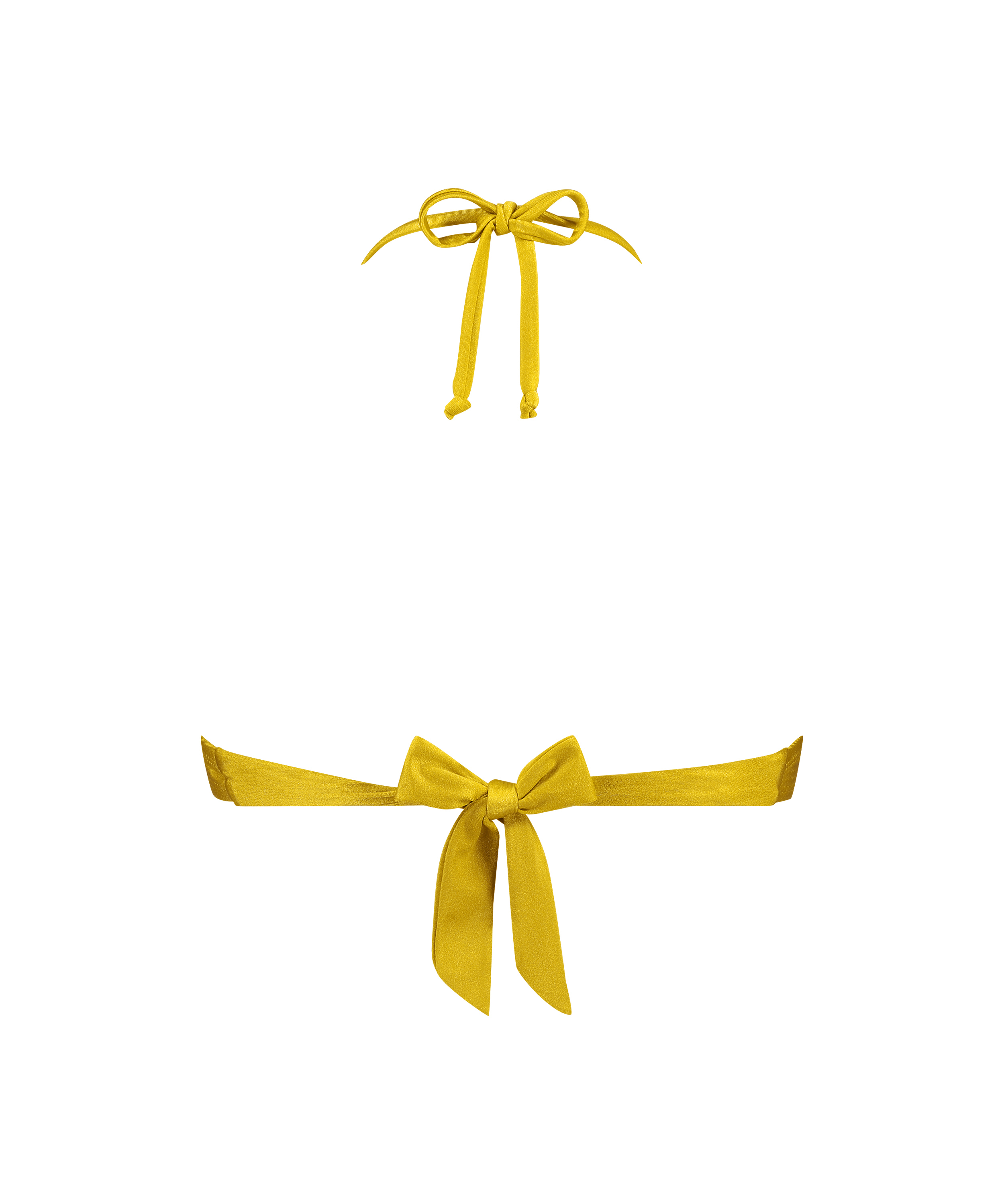 Góra od bikini Bandeau, Żółty, main