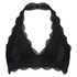 Koronkowa braletka typu halter, Czarny