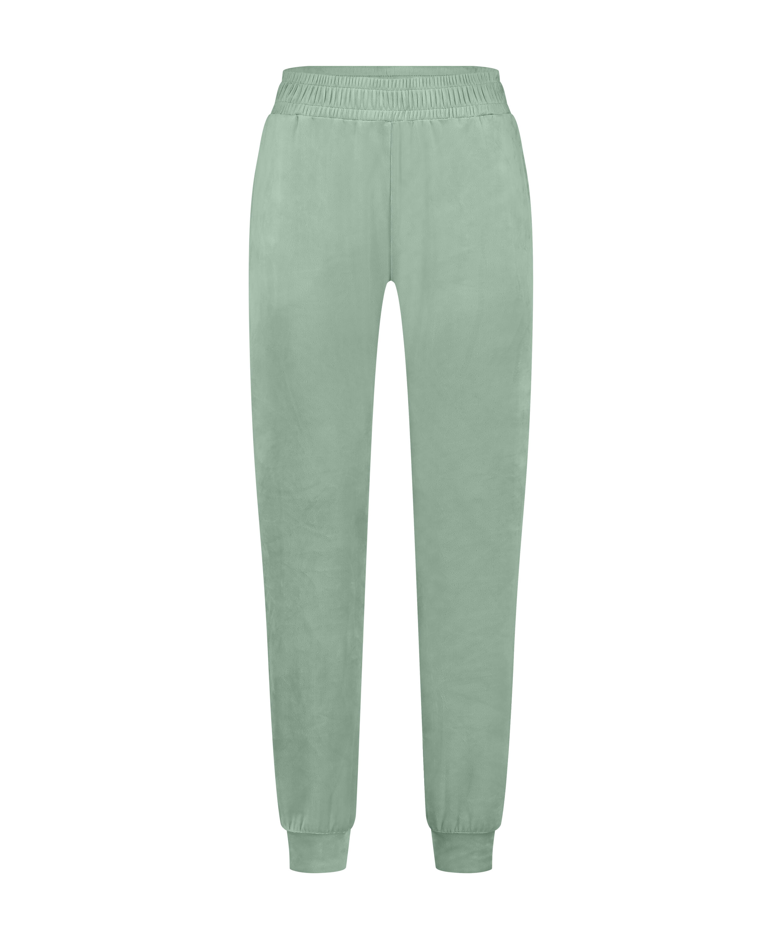 Petite Joggery welurowe, Zielony