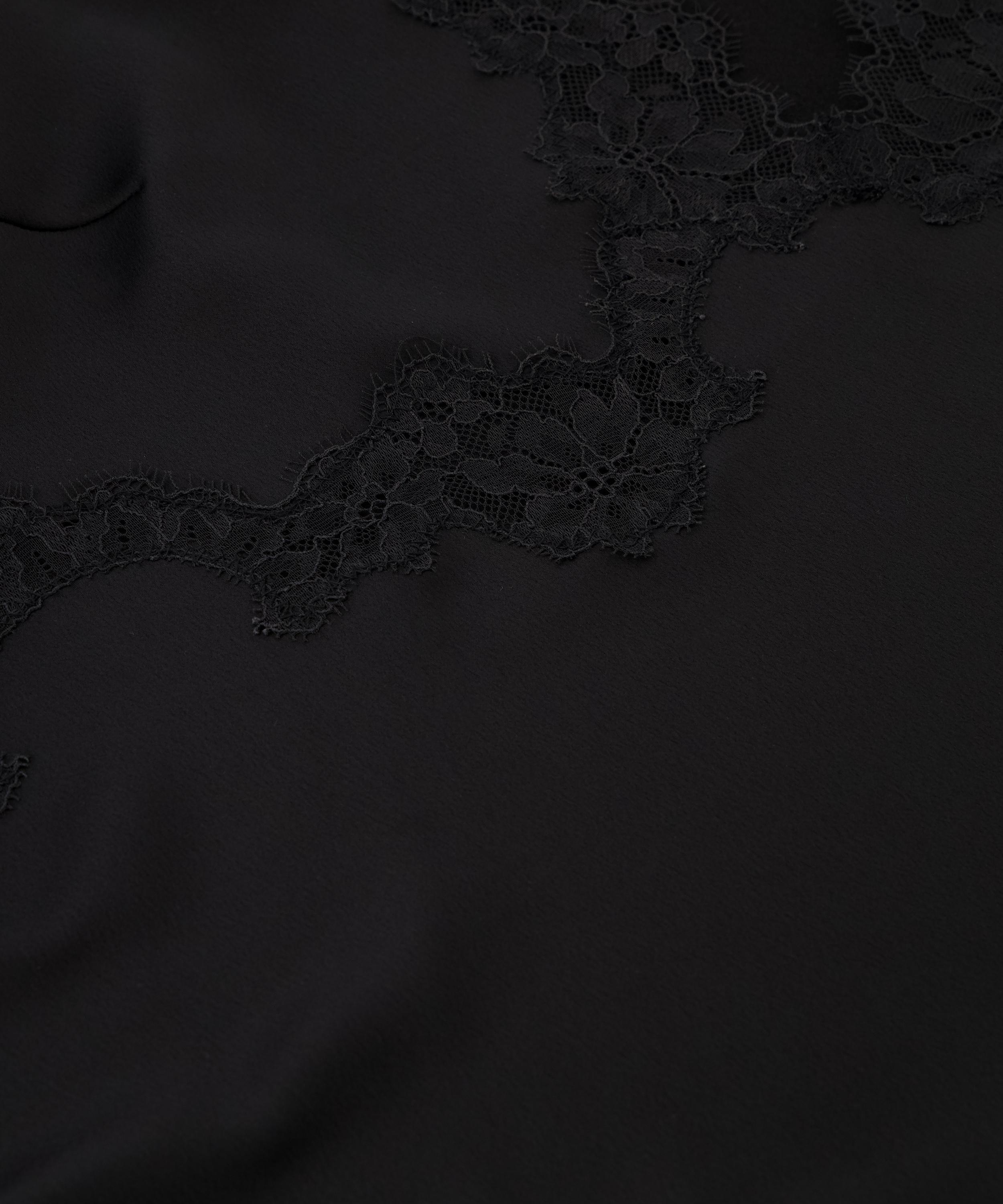 Koronkowy top na ramiączka Sophia, Czarny, main