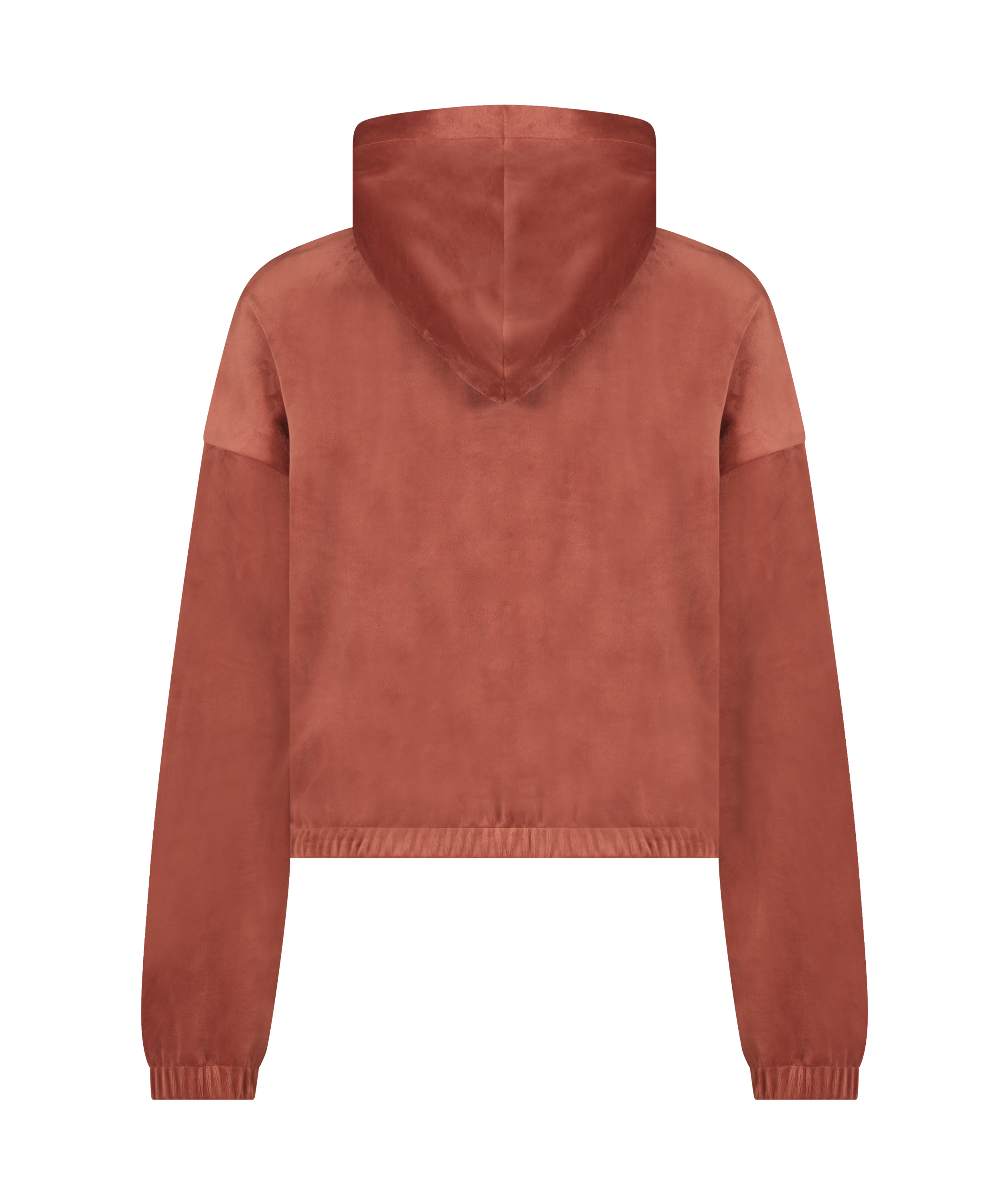 Welurowy top, Brązowy, main