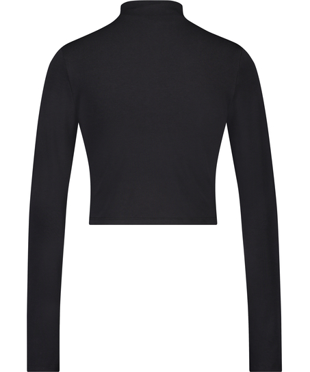 Kr&oacute;tki top Lia HKM x NA-KD, Czarny