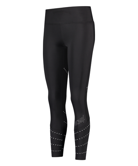 Legginsy HKMX Run Baby Run o normalnej talii, Czarny
