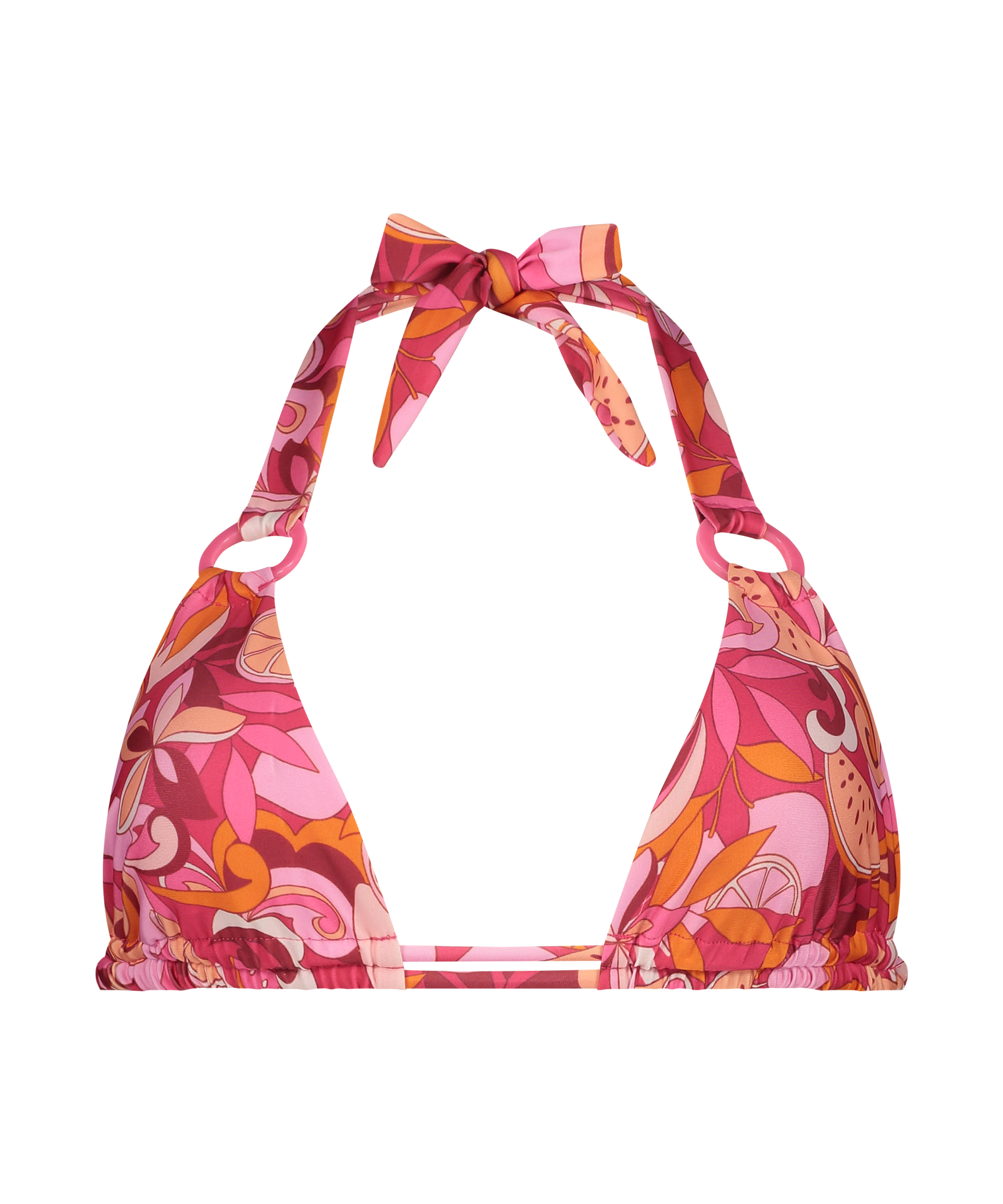 G&oacute;ra od bikini Miami z tr&oacute;jkątnymi miseczkami, R&oacute;żowy, main