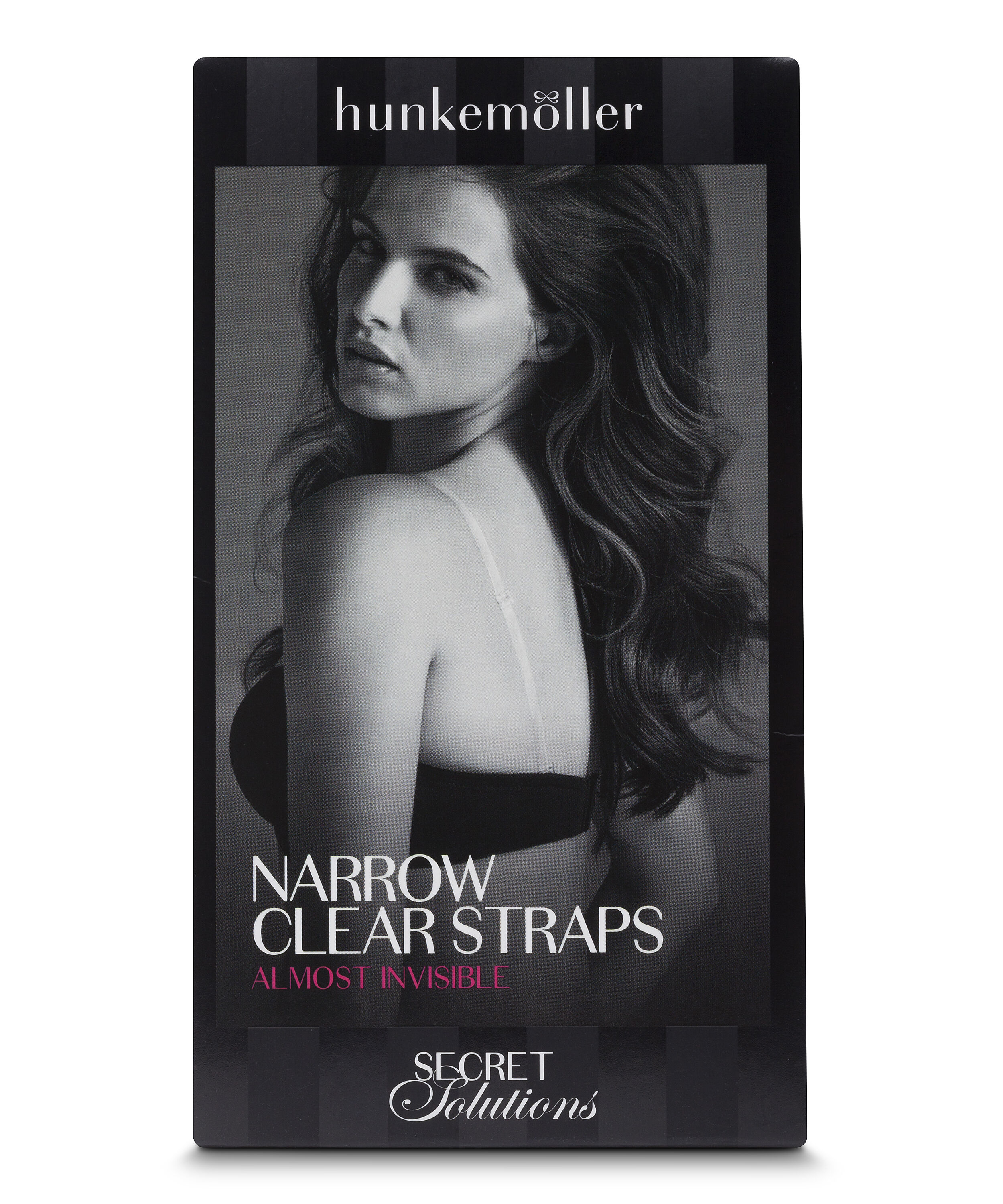 Przezroczyste ramiączka biustonosza, Biały