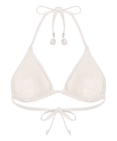 G&oacute;ra od bikini Giselle w kształcie tr&oacute;jkąta, Biały