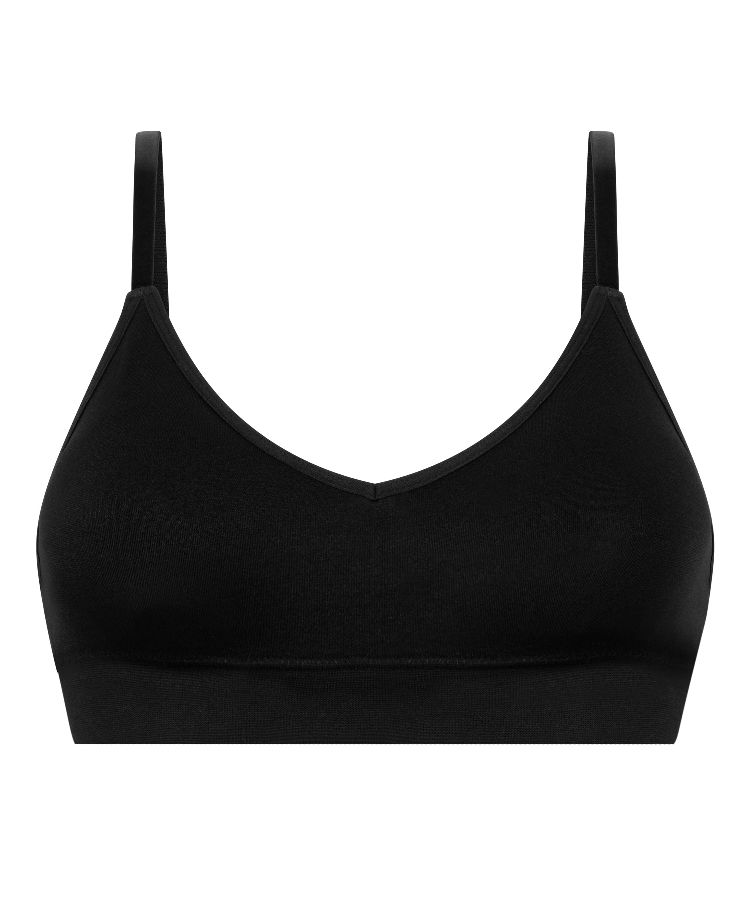 Tr&oacute;jkątny biustonosz bralette Dide, Czarny