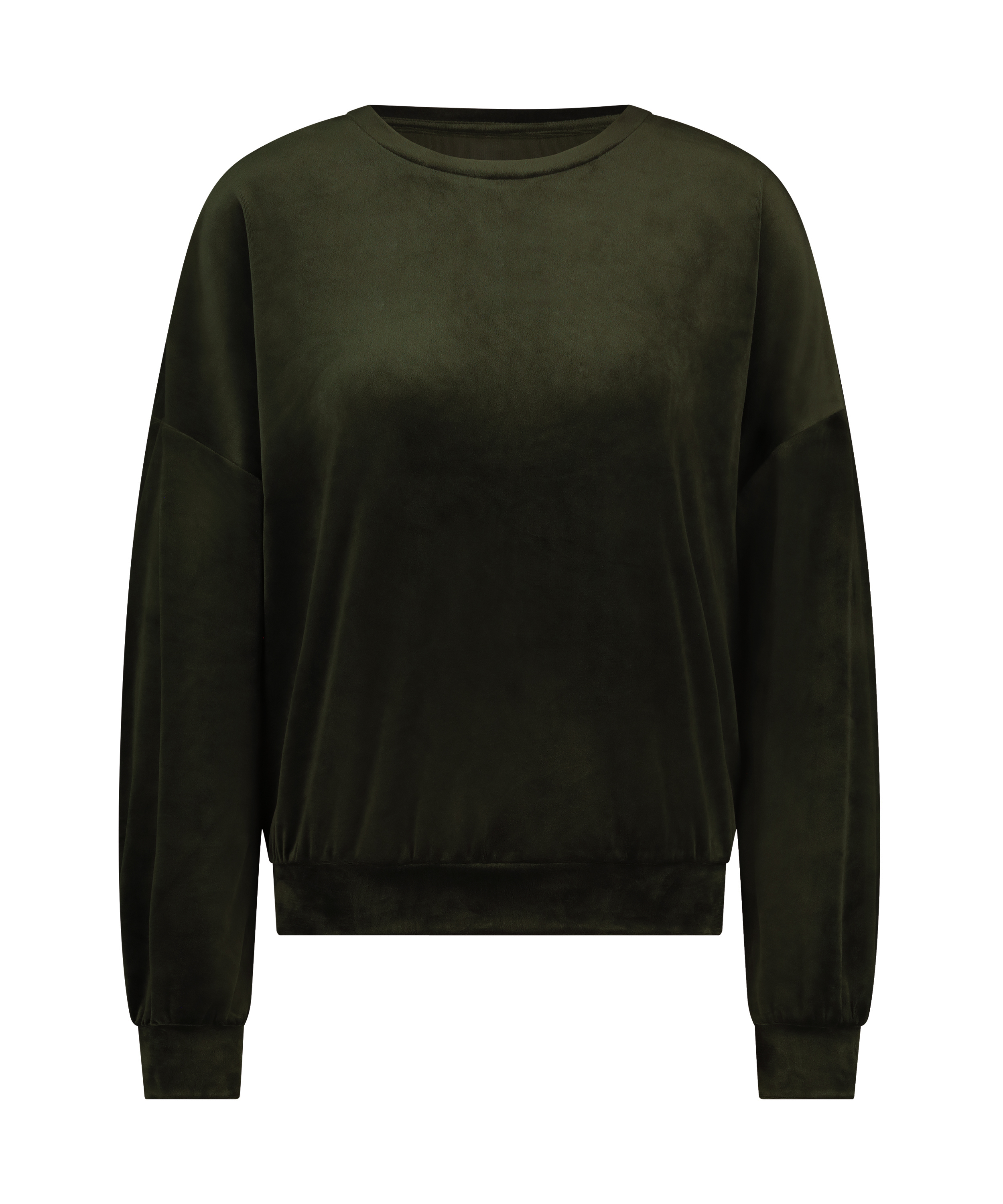 Welurowy top, Zielony, main