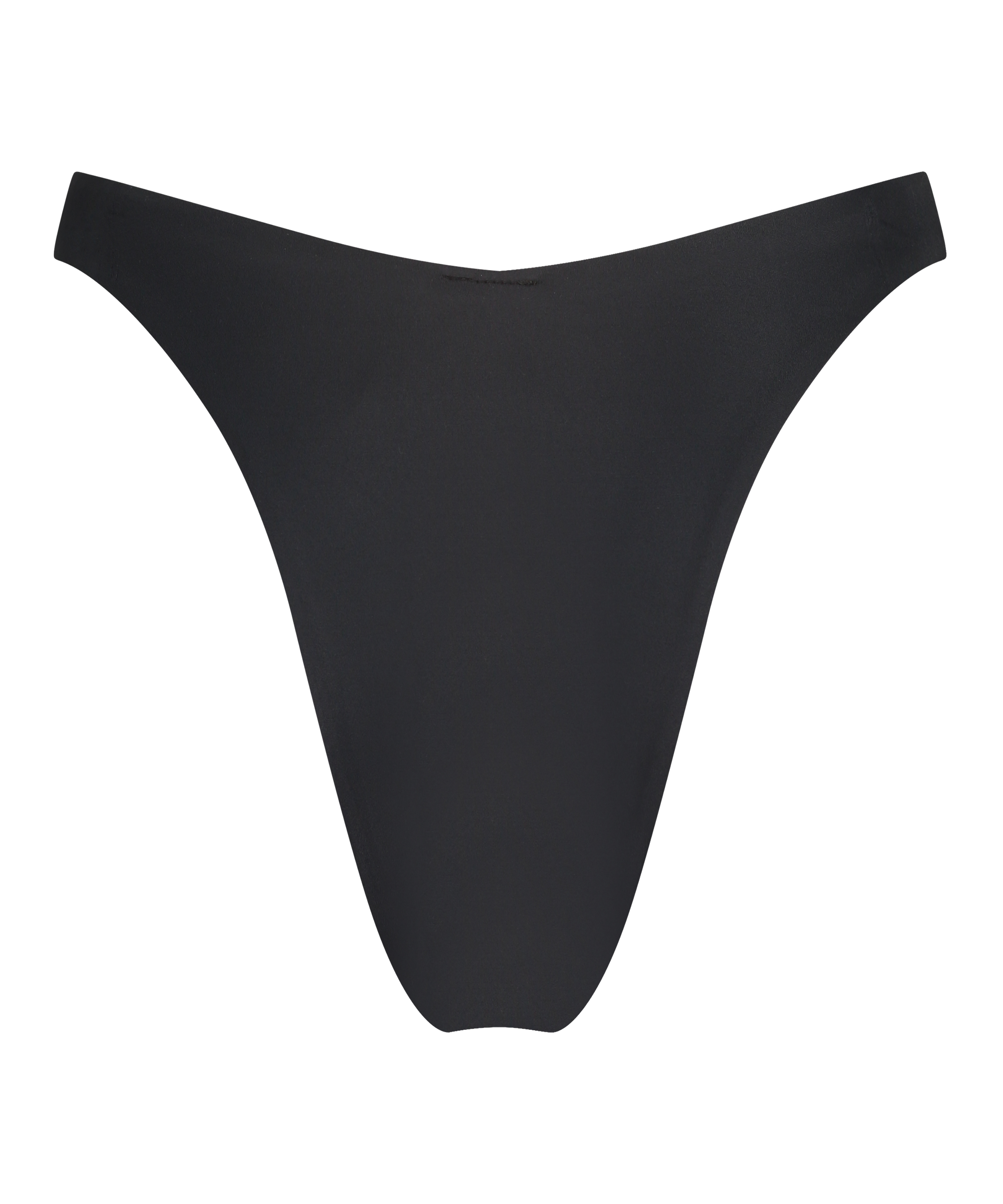 Majtki Bikini Wysoko Krojona Luxe, Czarny, main